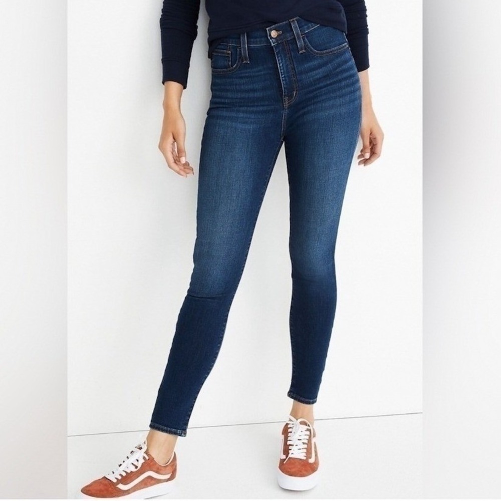 Madewell Roadtripper High Rise Skinny Jeans Dark Wash Denim SIZE 28
